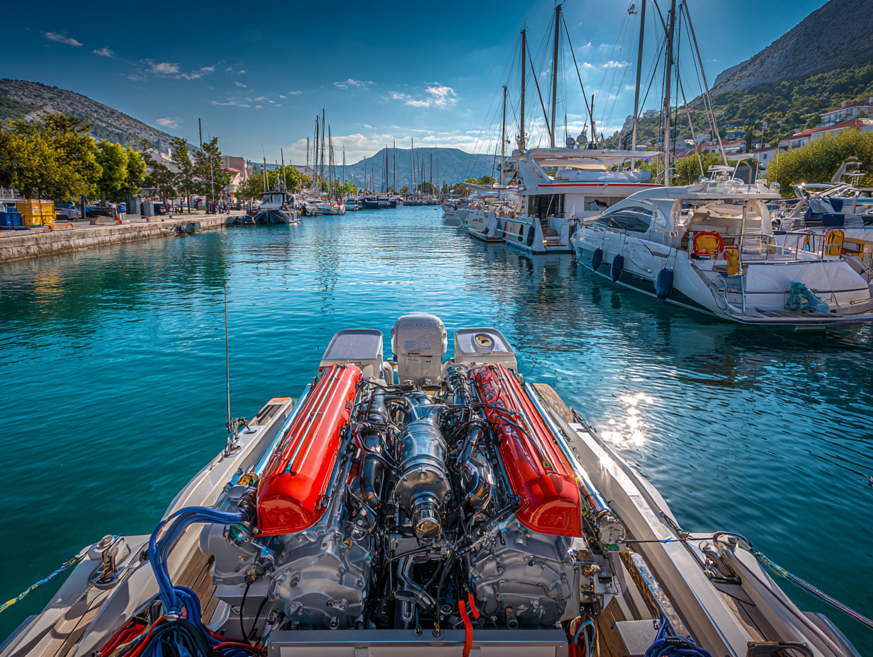 Boat servicing and maintenance workshop