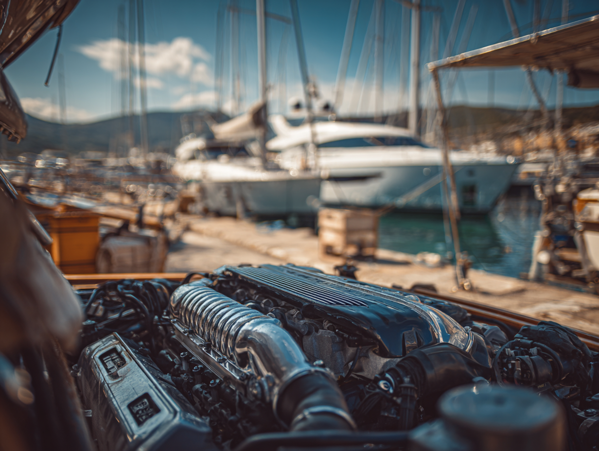 Professional boat engine servicing